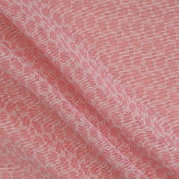 Pink jacquard organza raffia